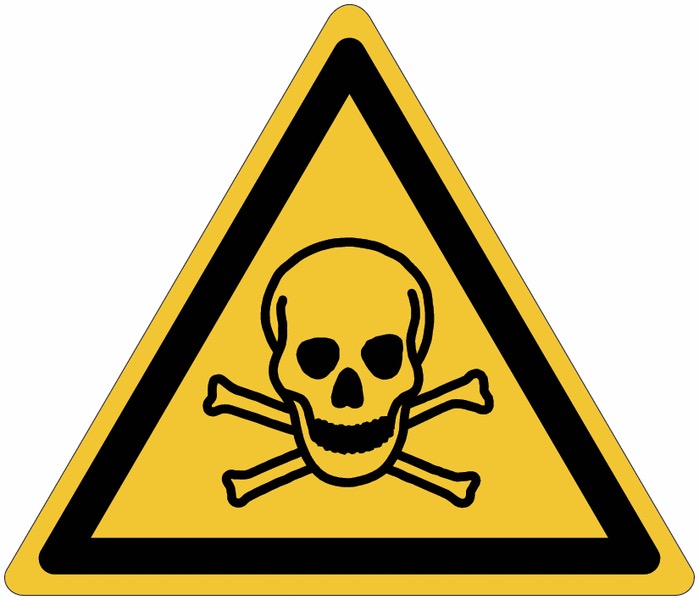 Panneaux et autocollants ISO 7010 - Matières toxiques - W016