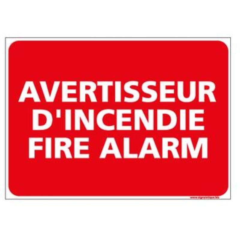 Avertissement d'incendie fire alarm - A0408