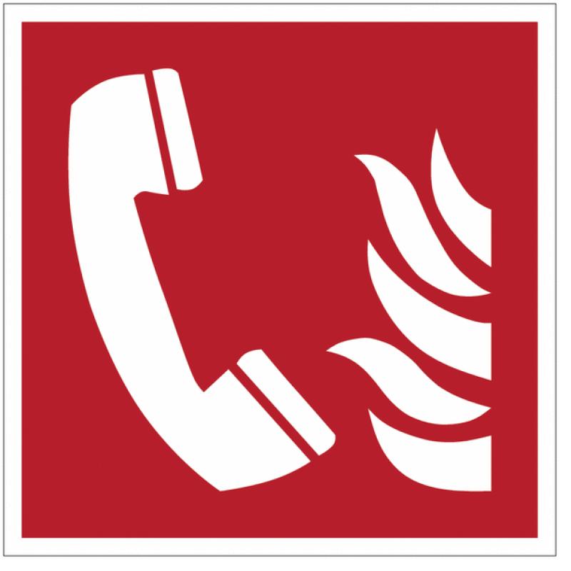 Téléphone à utiliser en cas d'incendie - F006